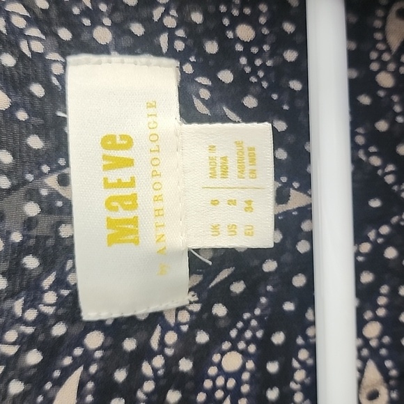 Anthropologie Maeve Cassidy Embroidered Beaded Midi Dress Size 2 - Picture 14 of 16